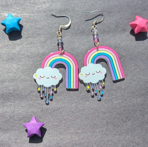Handmade Jewelry - Rainbow Earrings